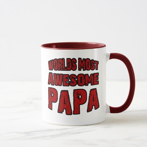 Worlds Most Awesome Papa Mug