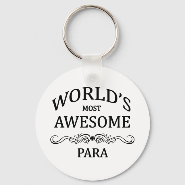 World's Most Awesome Para Keychain (Front)