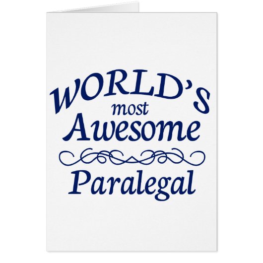 World's Most Awesome Paralegal (Front)