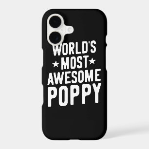 World's Most Awesome Poppy Father Grandpa iPhone 17 Case