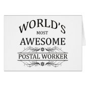 World's Most Awesome Postal Worker (Front Horizontal)