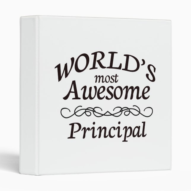World's Most Awesome Principal Binder (Front/Spine)