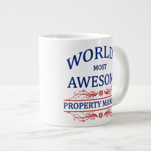 World's Most Awesome Property Manager Giant Coffee Mug
