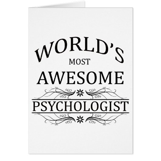 World's Most Awesome Psychologist Cards (Front)