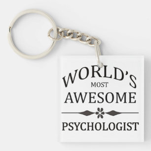 World's Most Awesome Psychologist Keychain