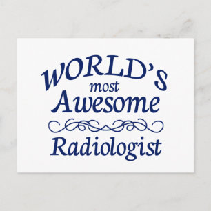 World's Most Awesome Radiologist Postcard