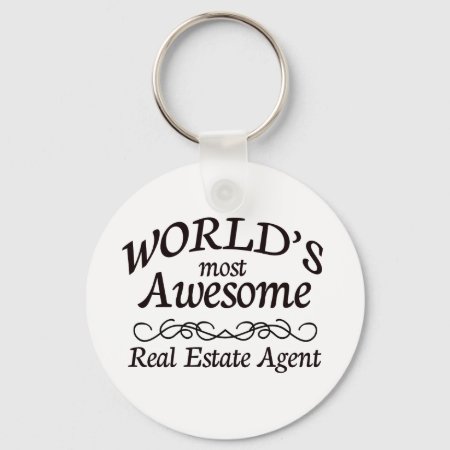 World's Most Awesome Real Estate Agent Keychain
