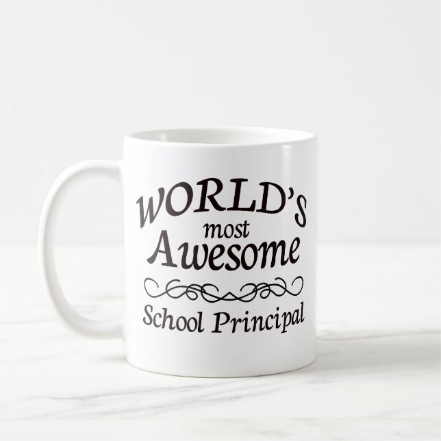 World's Most Awesome School Principal Coffee Mug (Left)