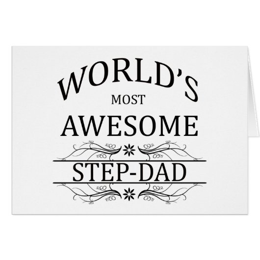 World's Most Awesome Step-Dad Cards (Front Horizontal)