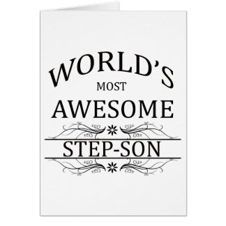World's Most Awesome Step-Son Cards