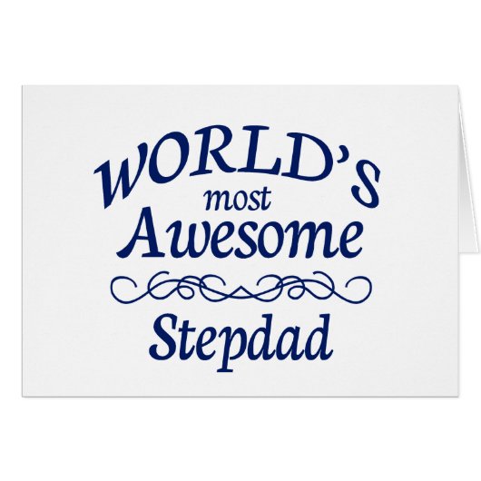 World's Most Awesome Stepdad Cards (Front Horizontal)