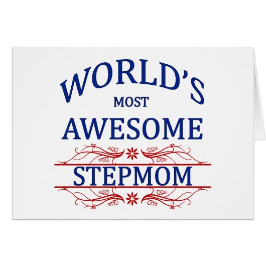 World's Most Awesome Stepmom Cards (Front Horizontal)