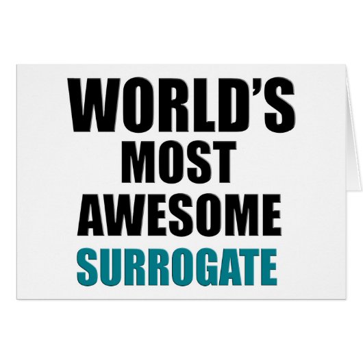 World's most awesome Surrogate Cards (Front Horizontal)