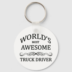 World's Most Awesome Truck Driver Keychain