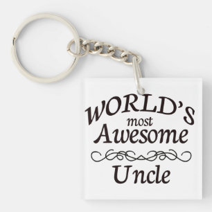 World's Most Awesome Uncle Keychain