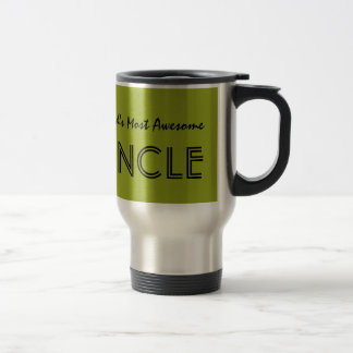 Worlds Most Awesome Uncle Olive Custom Name V02 Travel Mug