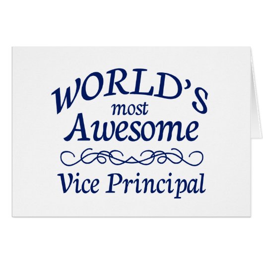 World's Most Awesome Vice Principal Cards (Front Horizontal)