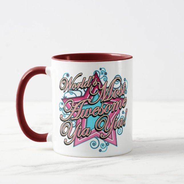 Worlds Most Awesome Yia Yia Mug (Left)