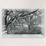 World's Most Difficult? Jigsaw Puzzle<br><div class="desc">I'm not sure if it actually IS the worlds most difficult- but it definitely isn't easy! The black and white image of trees in a snowstorm has so many small details that it overwhelms.</div>