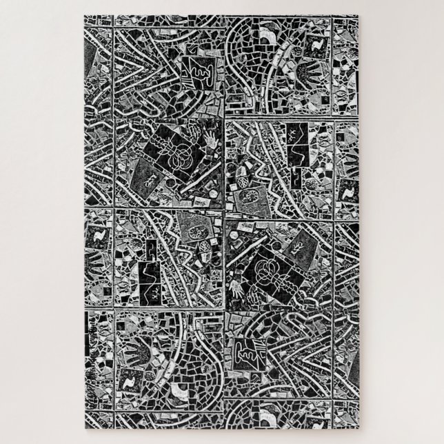 WORLD'S MOST DIFFICULT MODERN ART PUZZLE B & W (Vertical)