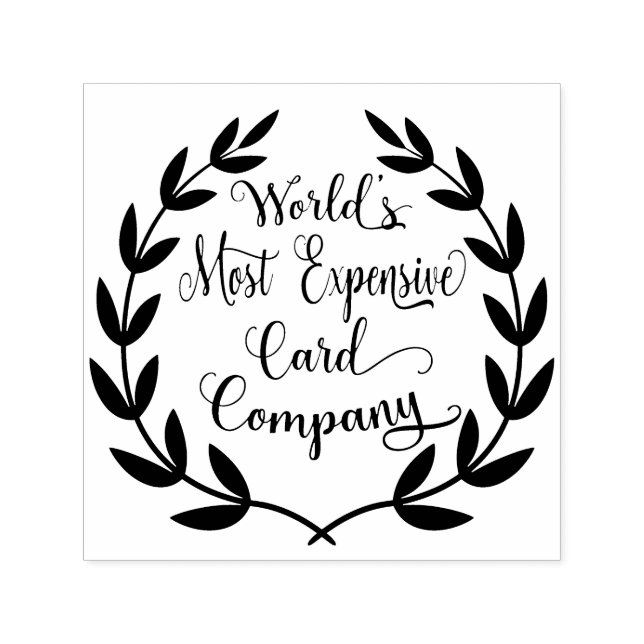 World's Most Expensive Card Comapny  Self-inking Stamp (Design)