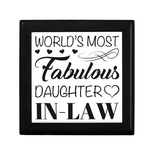 World's Most Fabulous Daughter In Law Gift Box (Front)