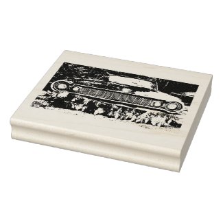 World's Most Haunted Car - The Goldeneagle - 1964 Rubber Stamp