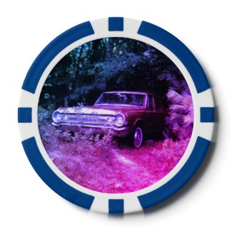 World's Most Haunted Car - The Goldeneagle - 1964 Set Of Poker Chips