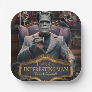 World's Most interesting Man, Personalized Paper Plates