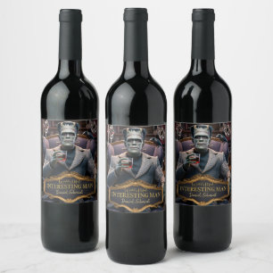 "Worlds Most Interesting Man, Personalized Wine Label