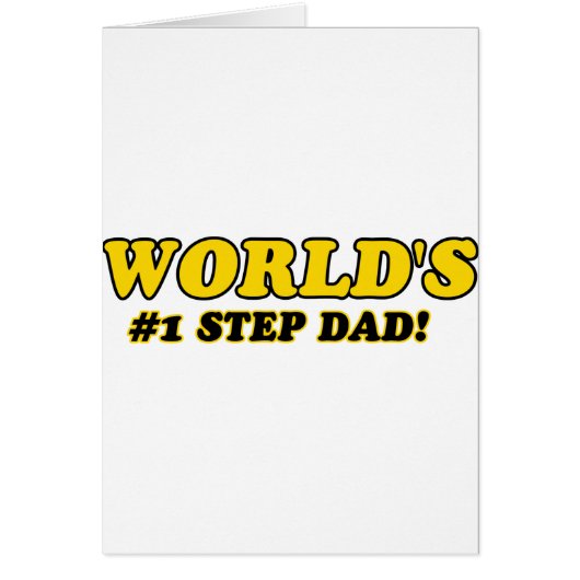 World's number 1 step dad cards (Front)
