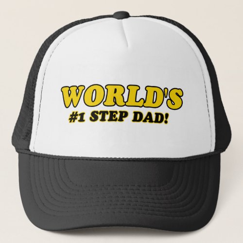 Worlds number 1 step dad trucker hat