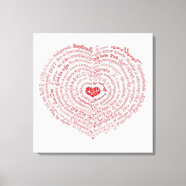 Worlds of Love Canvas Print (Front)