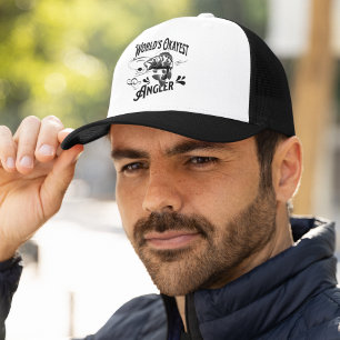 World's Okayest Angler - Fishing Gift Trucker Hat