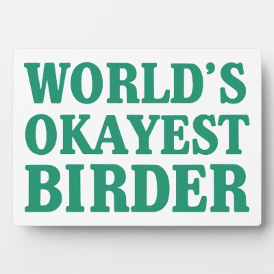 World's Okayest Birder Plaque
