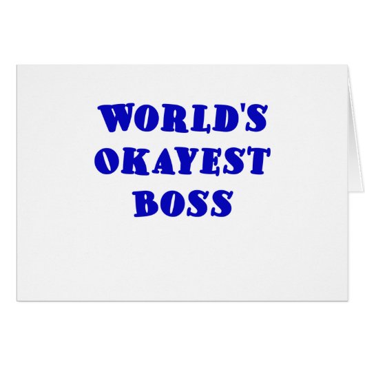 Worlds Okayest Boss Cards (Front Horizontal)