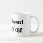 World's Okayest Co Worker | Funny Coffee Mug<br><div class="desc">World's Okayest Co Worker | Funny Coffee Mug. Cute Birthday or thank you gift idea for coworker,  employee,  boss,  colleague etc. Whimsical typography. Appreciation / recognition theme present for men and women. Business company corporate office humor. Humorous Job work related quote.</div>