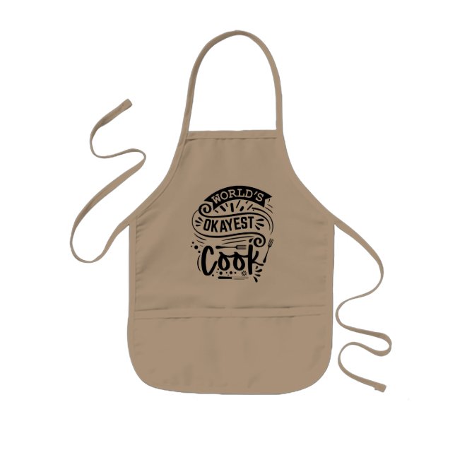 World's Okayest Cook Apron – Kitchen Utensils (Front)