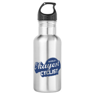 World's Okayest Cyclist Stainless Steel Water Bottle