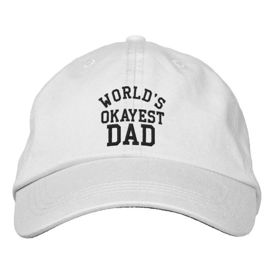World's Okayest Dad Father's Day Funny hat for Dad