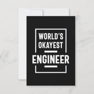 World's Okayest Engineer RSVP Card