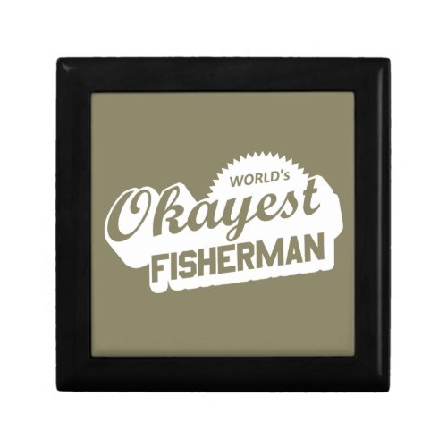 Worlds Okayest Fisherman Gift Box