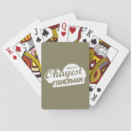 Worlds Okayest Fisherman Poker Cards