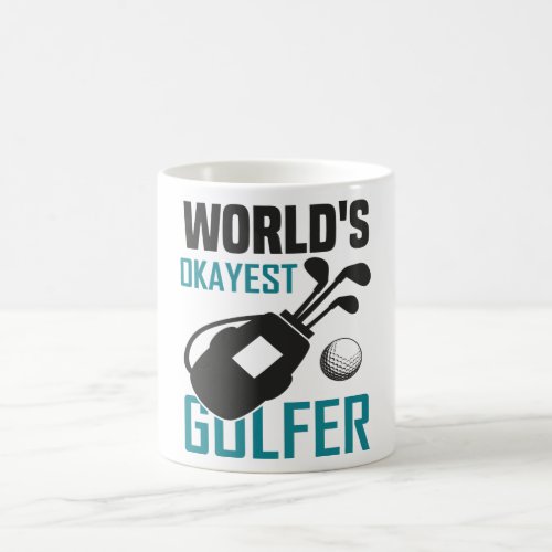 Worlds Okayest Golfer Coffee Mug