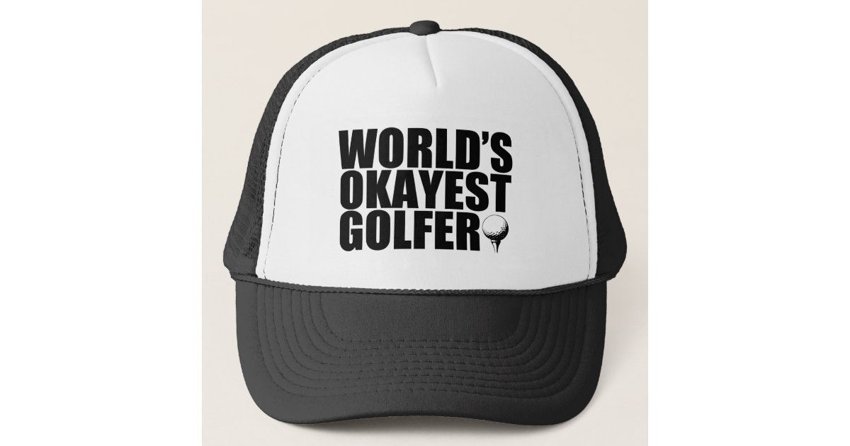 World's Okayest Golfer funny hat
