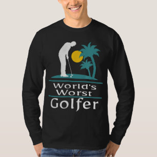 World's Okayest Golfer Golfing Lover & Golf Gift T-Shirt