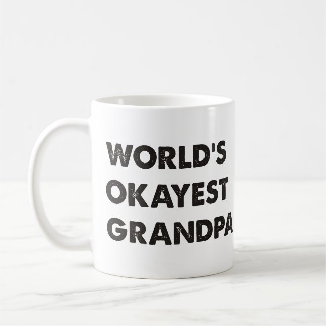 World's Okayest Grandpa Coffee Mug (Left)