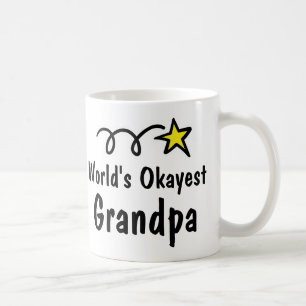 World's Okayest Grandpa Coffee Mug Gift