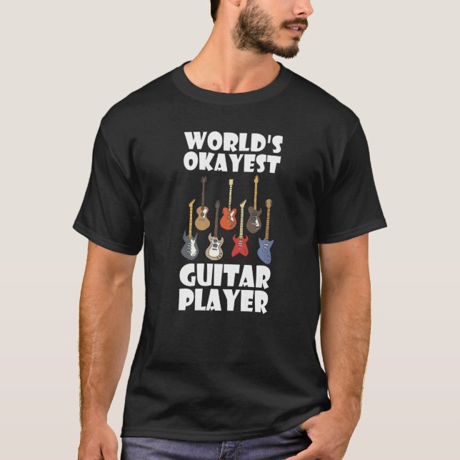World's okayest guitar player Premium T-Shirt (Front)
