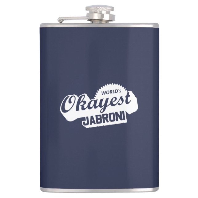 World's Okayest Jabroni Flask (Front)